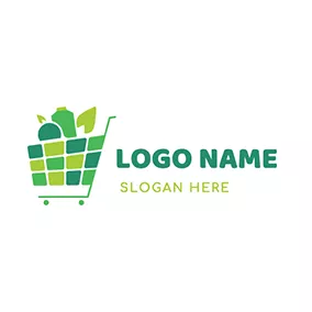 Broccoli Logo Food Trolley Shape Wholesale logo design