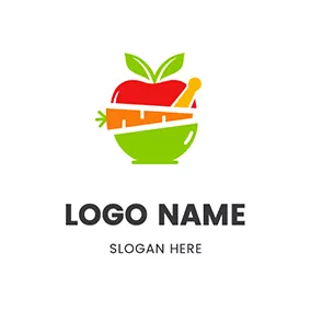 Pear Logo Healthy Food logo design