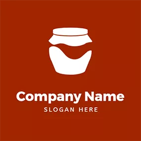 Filling Logo Simple Sealed Liquid Jar logo design