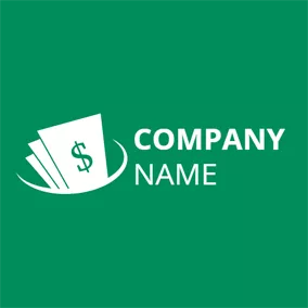 Finance Logo White Paper Currency logo design
