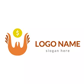 Assistance Logo Wings and Dollar Donation Logo logo design