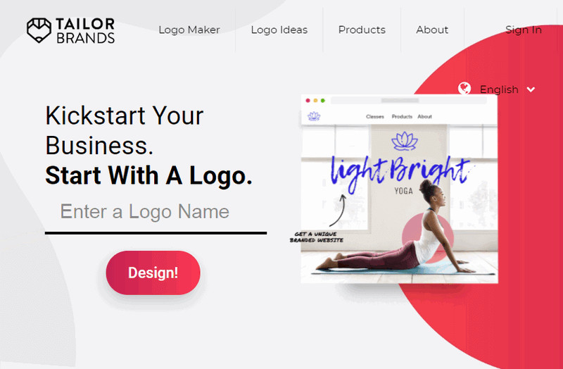 Adobe Spark Logo Maker Similar Tool - TailorBrands Logo Maker