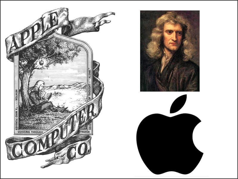 Newton & Apple logo design