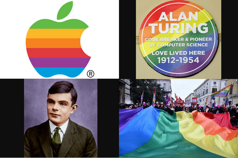 Apple logo design and Turing sufferings
