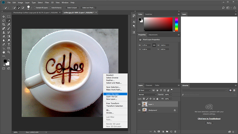 How to use Photoshop Selection Tool.