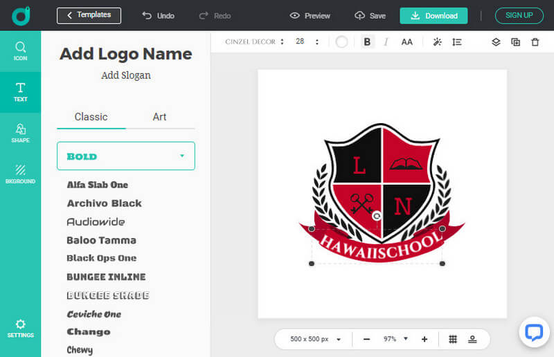 Design And Customize Your Red Logo Freely
