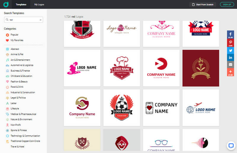 Find Available Red Logo Ideas For Free