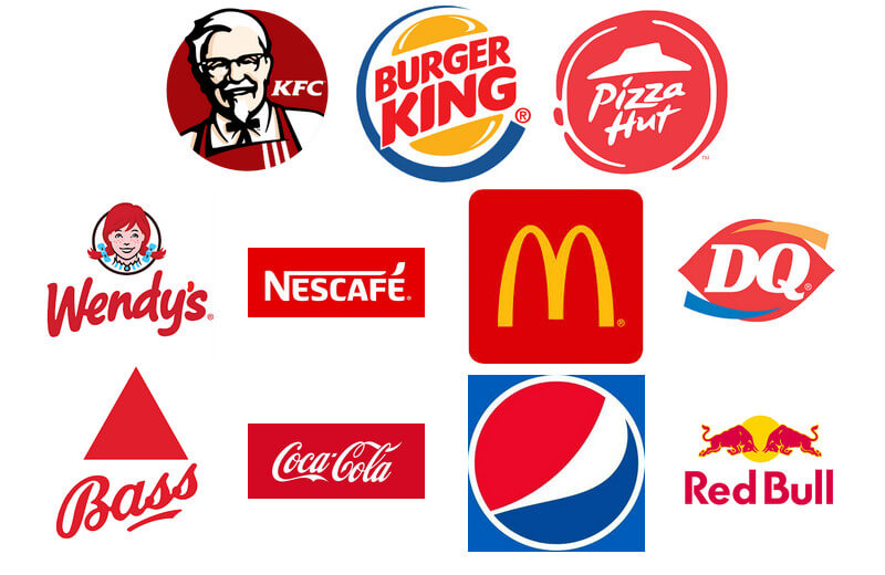 Top 11 Red Logos For Drinks And Foods