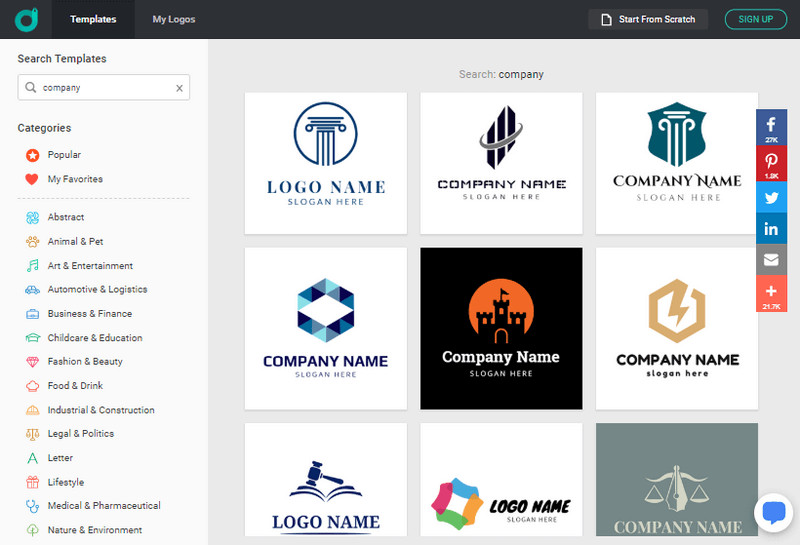 Search for business logo ideas for trademark.