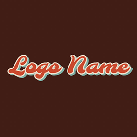 Font Logo 70s Cartoon Font logo design