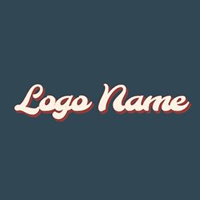 Font Logo 70s Cute Font logo design