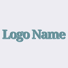 Font Logo 70s Gray Bold logo design