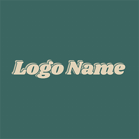 Font Logo 70s Italics Shadow logo design