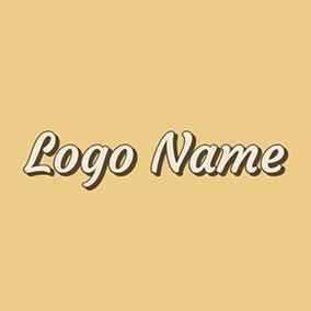 Font Logo 70s Simple Font logo design
