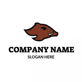 Simple Logo Abstract and Simple Boar logo design
