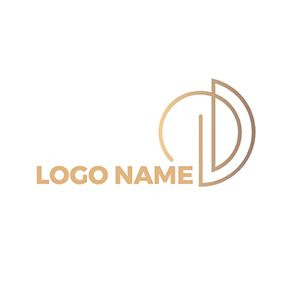 Monogramm Logo Abstract C D Monogram logo design