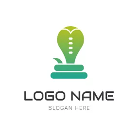 Curved Logo Abstract Curved Snake Icon logo design