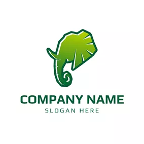 Corporate Logo Abstract Elephant Head Icon logo design