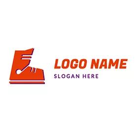 靴子 Logo Abstract Shape Boot logo design