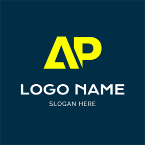 Abstract Simple Letter A and P logo design