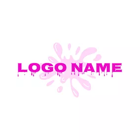 Font Logo Adorable Liquid and Slime logo design