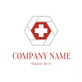 Medical & Pharmaceutical Logo Badge and Cross Symbol logo design