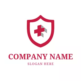 Medical & Pharmaceutical Logo Badge and Red Cross logo design