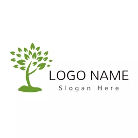 回收利用Logo Big Lush Tree logo design