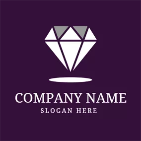 Gemstone Logo Big Shining Diamond logo design