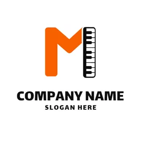 Application Logo Black Piano and Music Festival logo design