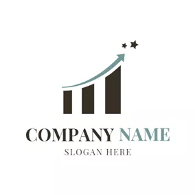 Accounting Logo Black Stripe and Star logo design