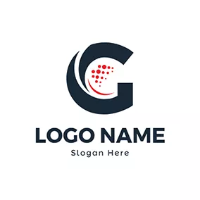 高爾夫俱樂部logo Blue Letter G and White Golf logo design