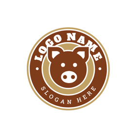 brown coffee badge