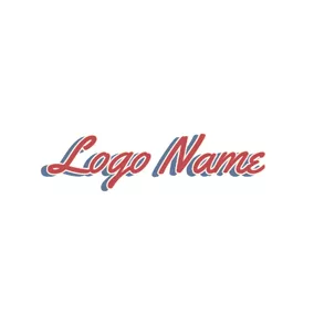 Facebook主页 Logo Brown Italic Script Cool Text logo design