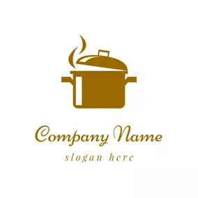 食谱 Logo Brown Rice Cooker logo design