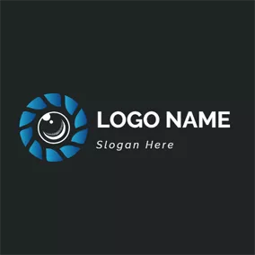 Studio Logo Camera Lens and Photography Lens logo design