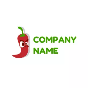 香料logo Cartoon Red Spice logo design