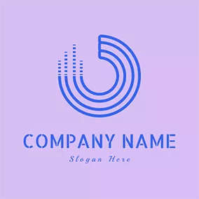 混音器 Logo CD and Melody logo design