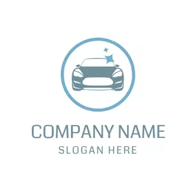 Automobile Logo Clean Auto and Car Wash logo design