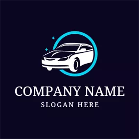 汽車業logo Clean White Auto and Car Wash logo design