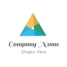 Logotipo De Reggae Colorful Overlay and Triangle logo design