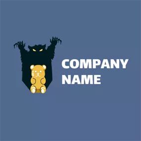 Glossy Logo Cute Bear and Jelly logo design