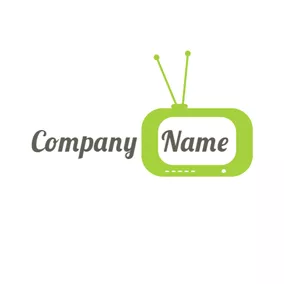 Logotipo De Canal Cute Green Tv logo design
