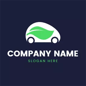 計程車Logo Cute New Energy Vehicle logo design