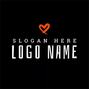 Font Logo Cute Small Heart and Letter logo design