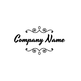 Font Logo Decoration Bold Text Signature logo design