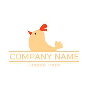 Süßes Logo Drawing Cute Chick logo design