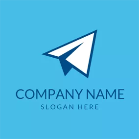 Flight Logo Dream Paper Airplane logo design