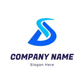S Logo Flow Line Abstract Letter S D logo design