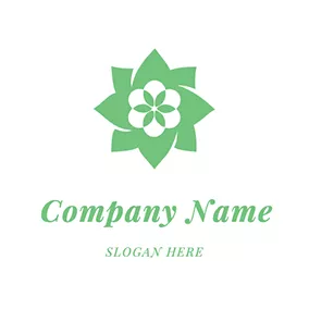 Logotipo De Algodón Flower Shape Pillow logo design